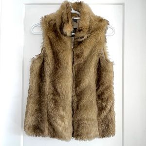 ZARA Sleeveless Faux Fur Vest